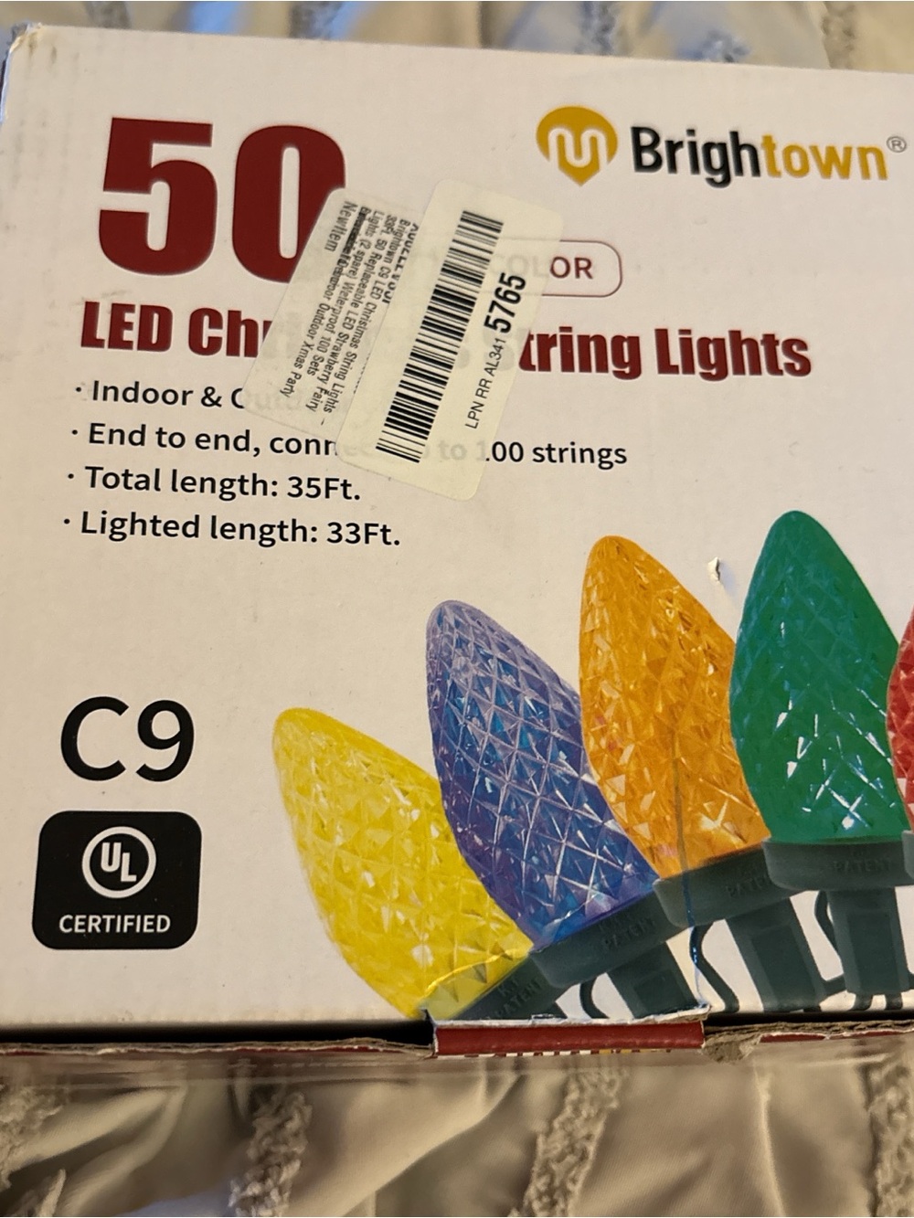 Brighton Multicolor LED Christmas String Lights